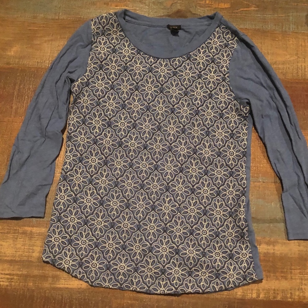 J. Crew embroidered top